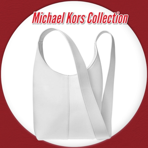 Michael Kors Collection Dede Mini Leather Hobo Crossbody Bag - Picture 1 of 13